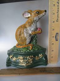 Cast Iron Mouse - Large Door Stop | eBay