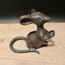 Antique Vintage Style Cast Iron Mouse – Early Home Decor