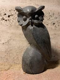 Athena / Minerva - Greek / Roman art goddess of wisdom Owl statue mascot