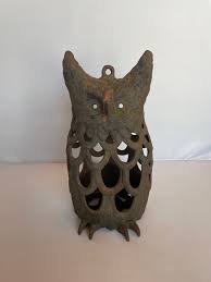 Cast Iron Owl Candle Lantern - Etsy