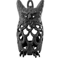 Cast Iron Owl Candle Lantern. For Sale at Ruby Lane