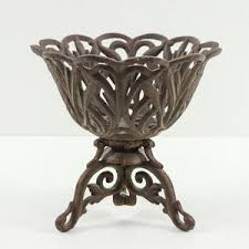 Vintage Cast Iron Pedestal Planter With Reticulated Sides, Plant Stand Jardiniere - Etsy