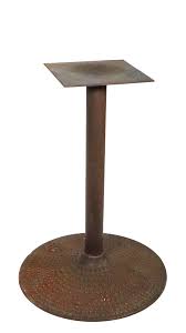 Mid Century Round Cafe Style Bistro Dining Table With Cast ...