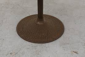 1970s Swedish Round Pedestal Dining Table with Embossed ...