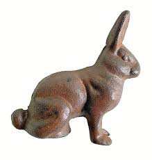Vintage Cast Iron Rabbit - Etsy