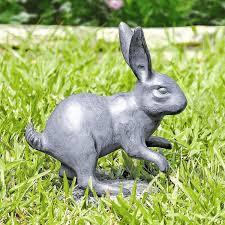Rabbit Skipping Garden Sculpture | SPI Home | 34766