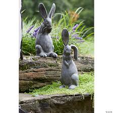 Melrose International Standing Rabbit Figurine (Set of 2)