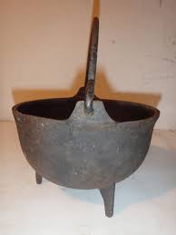 2 Antique Cast Iron Pot Cauldrons Vintage | eBay