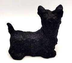 INSCHA DEKO HANDWERK GERMANY Black Glitter Scottish Terrier ...
