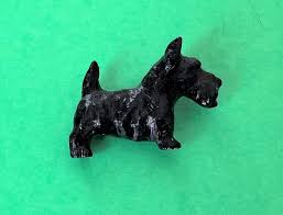 Vintage Art Deco Style Scottie Dog Pin | eBay