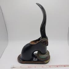 Vintage Antique Cast Iron Seal Press Stamp Embosser 1934 ...