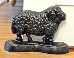 Black Cast Iron Sheep Book Ends Pair / Shelf Ornaments - Etsy