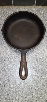 Vintage No. 3 Cast Iron Skillet 6 5/8" Small Cooking Frying ...