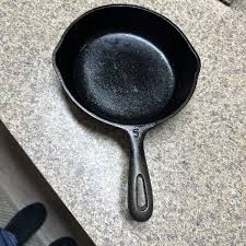 Cast Iron 8 1/8" No. 5 Black Skillet Frying Pan Made in U.S.A. | eBay