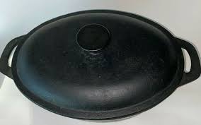 Vintage Heuck Classics 3 qt Cast Iron Casserole 13" w/ Lid ...