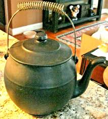 RARE 1960'S McCoy Kookie Kettle Black Tea Pot Cookie Jar USA ...