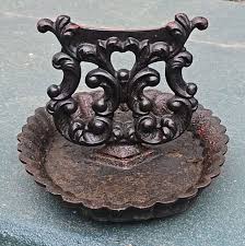 Antique Cast Iron Victorian Boot Shoe Scraper With Catch Pan ...