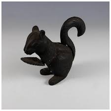 Antique 1900's Cast Iron Squirrel Nut Cracker Tail Lever 4.5". For Sale at Ruby Lane