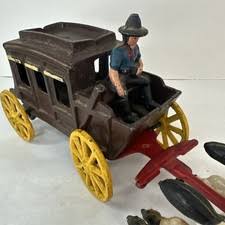 Cast Iron Stage Coach In Vintage & Antique Cast Iron Toys for sale | eBay