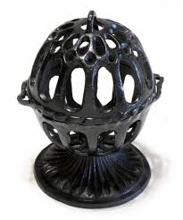 Twine String Ball Holder Cast Iron Dispenser With Base 2 Piece Hanging Vintage | eBay