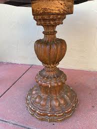 1950s Tony Duquette Side Table With Painted Faux Marble Top ...