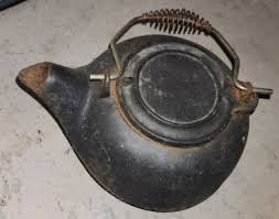 Vintage Cast Iron Tea Pot Kettle No. 8 Star Bird Spout Swivel Lid DISPLAY ONLY | eBay