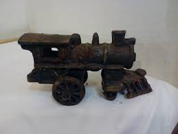 Vintage Cast Iron Toy, Cast Iron Locomotives, Cast Iron Train Engines, Cast Iron Train Bank