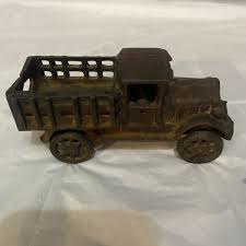 Vintage Farm Truck CAST IRON Model-T Ford Stake Black Solid Size 7" long | eBay