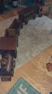 LARGE HANDMADE WOOD TRAIN by PAUL MARCH,Pawtucket,R I. MADE ...