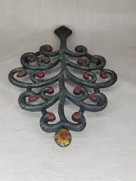 Vintage Hand Painted Family Tree Cast Iron Trivet by John ...