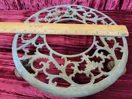 Vintage 11” Rolling Brass Plant Stand (Unpolished Brass) Plant Coaster ANTIQUE | eBay