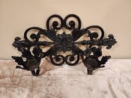 Vintage Gothic Wrought Iron Wall Sconce Candle Holder - Etsy