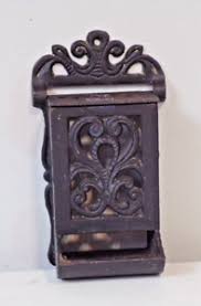 Antique Cast Iron Match Holder | eBay