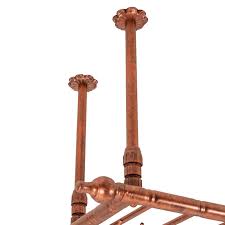 Amazon.com: Vintage Wine Glass Rack, 13.77"- 21.65" Height Adjustable Ceiling Mounted Hanging Wine Bottle Holder Stemware Hanger Rack Metal Bar Floating Shelf, Capacity: 39 Goblets & 15 Bottles (L: 150cm, Bronze) :