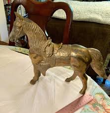 vintage metal horse statue | eBay