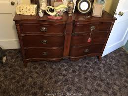 Vintage Drexel Mahogany 6 Drawer Dresser with Mirror Auction | Gleaton's, Metro Atlanta Auction Company, Estate Sale & Business Marketplace