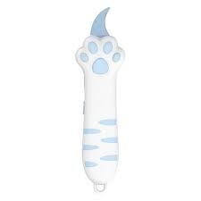 Cute Plastic Cat Paw Box Cutter Cartoon School Office ...