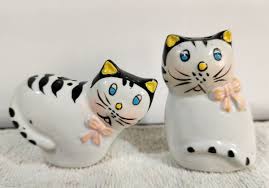Vintage Black & White Cats Salt & Pepper Shakers | eBay