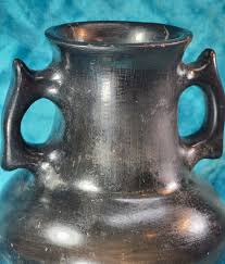 Native American Pottery Santa Clara Antique Blackware Water ...