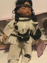 goldenvale collection porcelain native American doll with original box | eBay