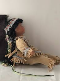 Cathay Collection 1-5000 Porcelain Native American Indian Doll on Wood Swing | eBay Australia