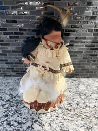Vintage porcelaine Native American sleeping girl with drum for Sale in Saginaw, TX - OfferUp