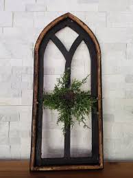 Cathedral Window Frames | Farmhouse Window Frame Wall Decor ...