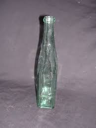VTG Green Bottle Starts with Square Bottom and Goes to Round ...