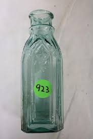 Lot - Medium Size Cathedral Pickle Bottle