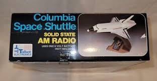 Talbot Electronics Columbia Space Shuttle Solid State AM Radio | Vintage | AM Radio | Hong Kong | Works