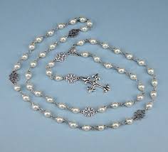 Pearl Renaissance Rosary Necklace - Paris antique silver ...