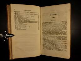 Antique Books, Mathematics, Algebra, 1826 1st ed Introduction to Mathematics Math, 19th Century ( 1800s )!! | Old Europe Antique Home Furnishings