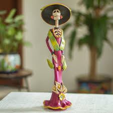 NOVICA Haughty Catrina Aristocratic Ceramic Catrina ...