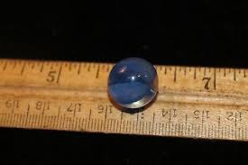 Antique Early Machine Made Marble Blue Inside Clear Catseye | eBay